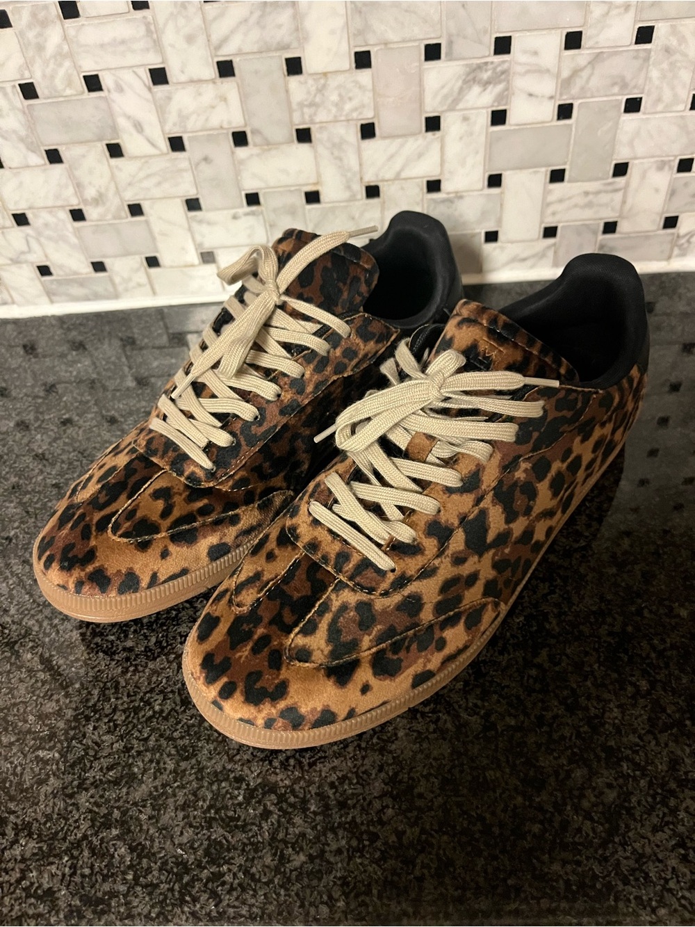 H&M Animal Print Sneaker - women’s size 10